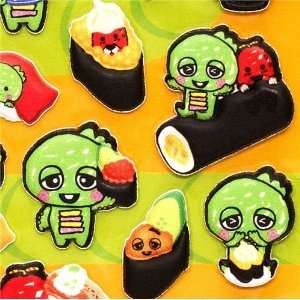  cute Gachapin sponge sticker with sushi kawaii Toys 