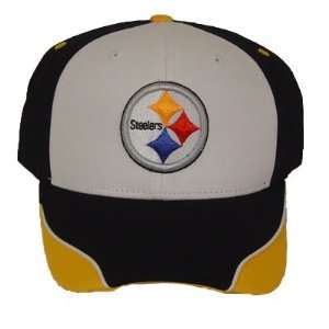  PITTSBURGH STEELERS COTTON BLACK WHITE HAT CAP NEW