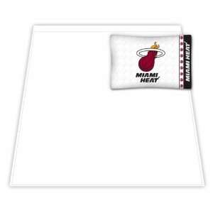 Miami Heat Microfiber Sheet Set Red
