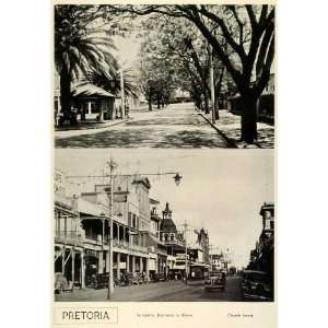  1939 Print Pretoria Sunnyside Jacarandas Church Street 