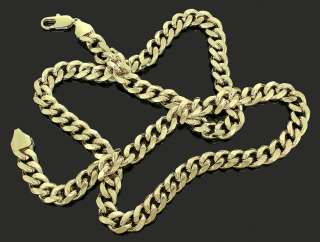 24 30 Inch Mens 14k Gold Plated 3D Miami Cuban Link 11 mm Chain Hip 