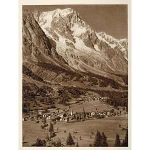   Entreves Italy Alps NICE   Original Photogravure