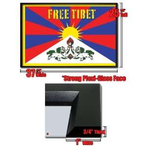  Framed Free Tibet China Tibetan Flag Poster FrPp31540A 