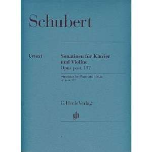  Schubert, Franz   Three Sonatinas Op. 137. For Violin and 