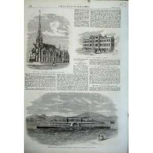   1862 India Ship Stanley Church Messiah Cancer Hospital