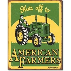  Schonberg American Farmer Metal Tin Sign Nostalgic