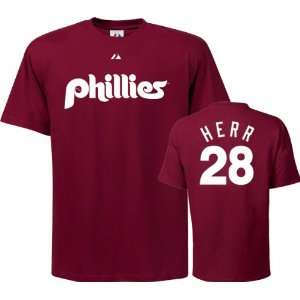 Schmidt T Shirt Philadelphia Phillies #20 Maroon Cooperstown T Shirt 