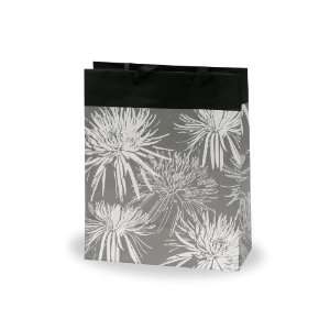 Berwick Dahlias Gift Bag, Black, 8 Wide x 10 High x 4 Deep, 12 Pack 