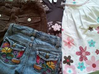   USED TODDLER GIRLS SIZES 4T SPRING SUMMER CLOTHES OUTFITS LOT  