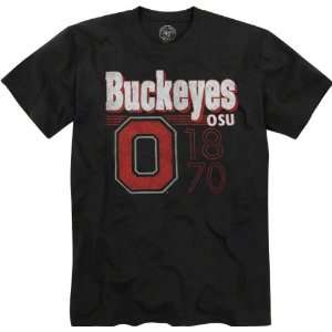  Ohio State Buckeyes Black 47 Brand Tip Off T Shirt 