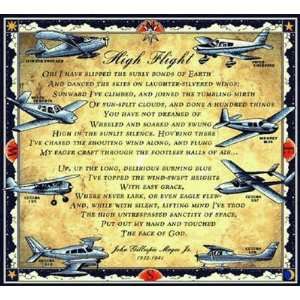  Gift for Pilot   High Flight Airplane Throw or Blanket 