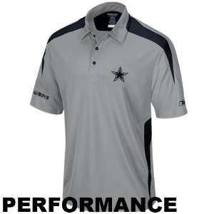  Reebok Dallas Cowboys Ash Afterburn Performance Polo 