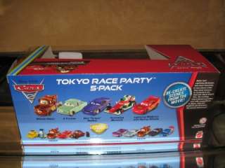 CARS 2 EXCLUSIVE Race 5 Pack ROD TORQUE Trunkov MATER +  