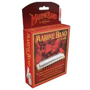  Hohner 1896BX BN Marine Band Harmonica, Key of B Musical 