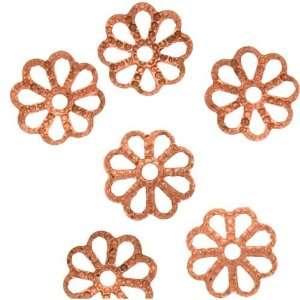  Genuine Copper Open Petal Flower Bead Caps 7mm (50) Arts 