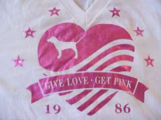 NWT Cute Victoria Secret Pink Nation Bling T Shirt L Lot 10 T Shirts 