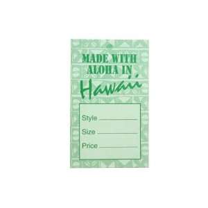  Made with Aloha Writable Hang Tags in Green Tapa (Set of 