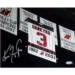  Ken Daneyko Retirement Night Banner In The Rafters 16x20 