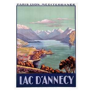  PLM Railroad, Lake dAnnecy Giclee Poster Print, 32x44 