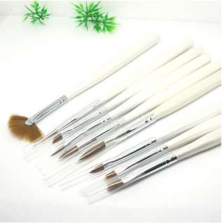 PCS Nail Art Tips Salon Builder Brush supplies nail pen  