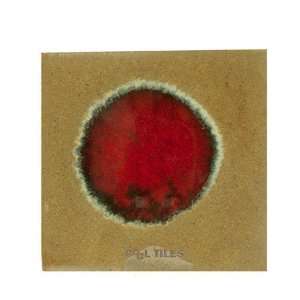   ceramic tile in matador red spot/ginger snaps