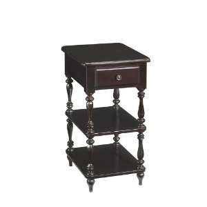  Accent Side Table Cottage Style in Merlot Finish