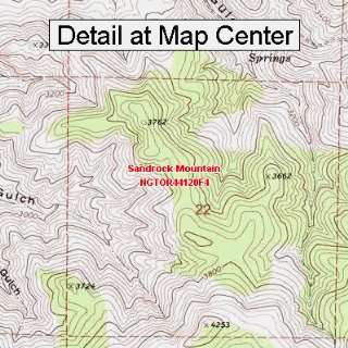  USGS Topographic Quadrangle Map   Sandrock Mountain 