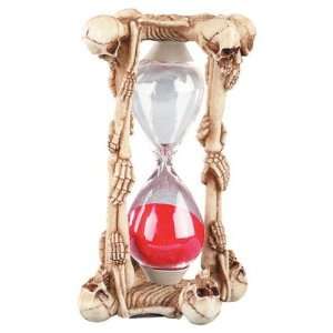 Skeleton Sand Timer (4.5 Min)   Collectible Skull Sand Timer Hourglass 
