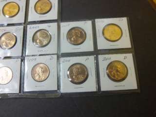 SACAGAWEA GOLDEN DOLLAR~FULL SET 24 COINS~2000 2011 P&D  