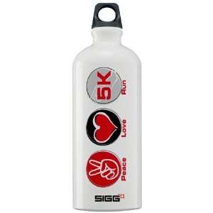 Peace Love Run 5K Sports Sigg Water Bottle 1.0L by   