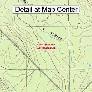   Map   Saint Adalbert, Maine (Folded/Waterproof)