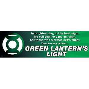 DC Comics Green Lantern Bumper Sticker 45102S