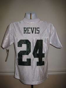 NEW IR Darrelle Revis Jets YOUTH Small S 8 Jersey BQT  
