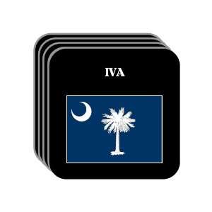  US State Flag   IVA, South Carolina (SC) Set of 4 Mini 