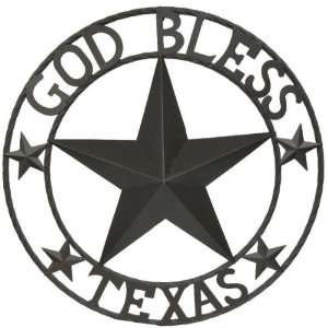  DDI God Bless Texas Wall Art Case Pack 6   926231