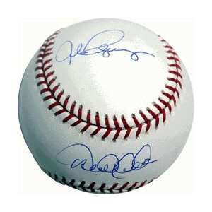  Alex Rodriguez & Derek Jeter Autographed Baseball   Dual 