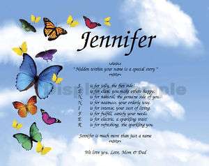 Friend Daughter Granddaughter Personalized Poem Gift  
