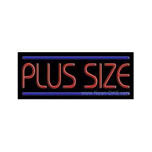 Plus Size Neon Sign 13 x 32