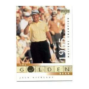  2001 Upper Deck #109 Jack Nicklaus GB 1965 Masters 