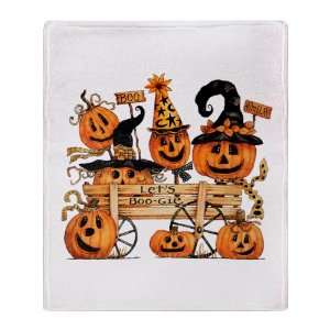   Blanket Halloween Lets Boogie Jack o Lantern Pumpkin 