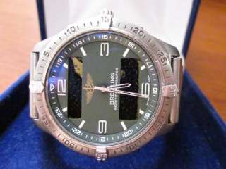 Breitling Repetition Minutes Digital Chronograph Men Watch Titanium 