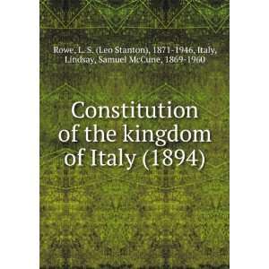  of Italy (1894) (9781275483736) Lindsay, Samuel McCune, 1869 1960 