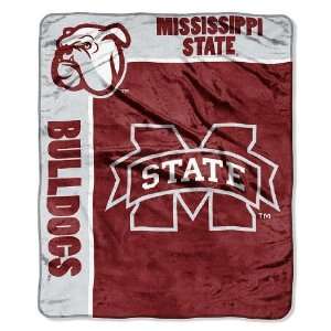 Mississippi State Bulldogs 50x60 Royal Plush Raschel Throw Blanket 