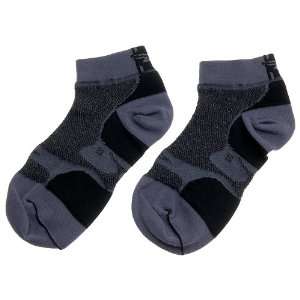  DeFeet Levitator Lite Low Cuff Sock SM Black/Gray Sports 