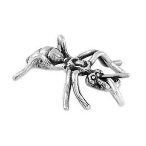    Sterling Silver One Sided Insect Ant Charm 