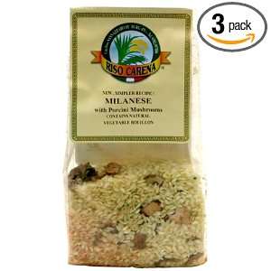 Riso Carena Milanese with Porcini Risotto Mix, 8.8 Ounce (Pack of 3 