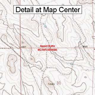  USGS Topographic Quadrangle Map   Appel Butte, Wyoming 