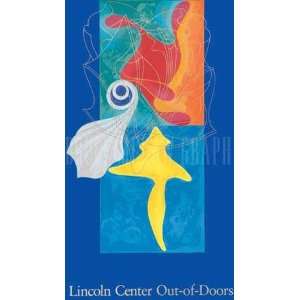  Lincoln Center Out of Doors, 2000 (serigraph) by Sorman 