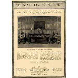  1924 Ad Kensington Furniture 17 Century English Dresser 