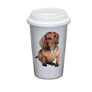  Dog Breed Porcelain Mug   Dachshund Double Walled 